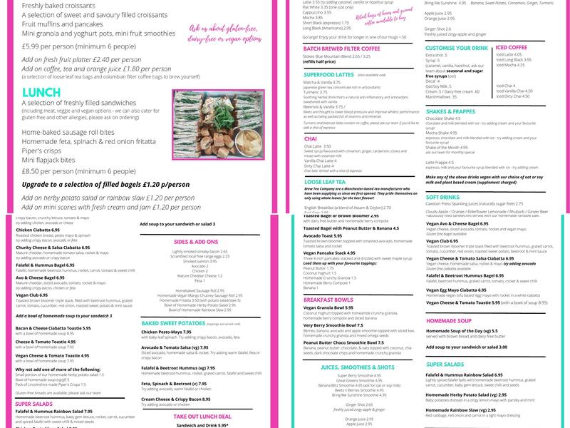 Riverhead Coffee Menu