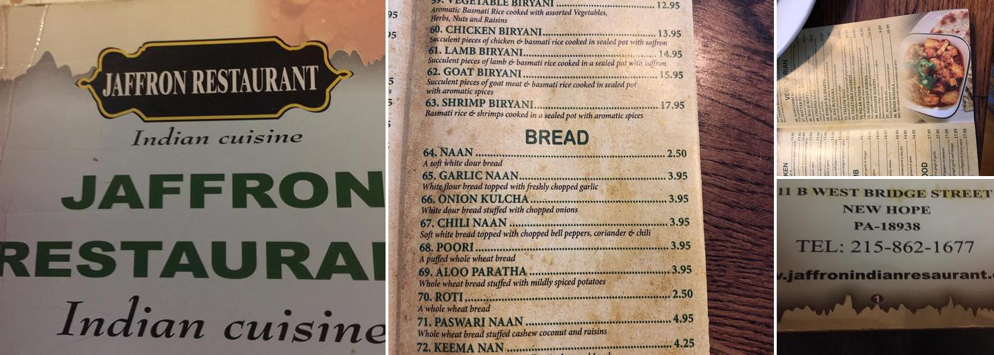 Jaffron Menu