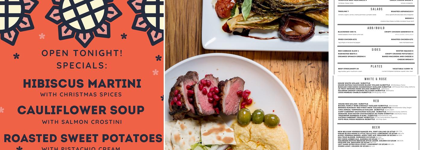 Treeline Kitchen Menu