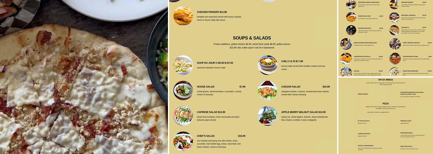 Candlewyck Menu
