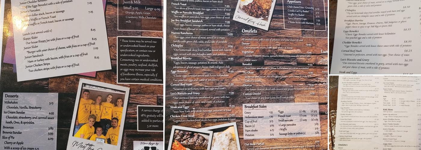Order Up Menu