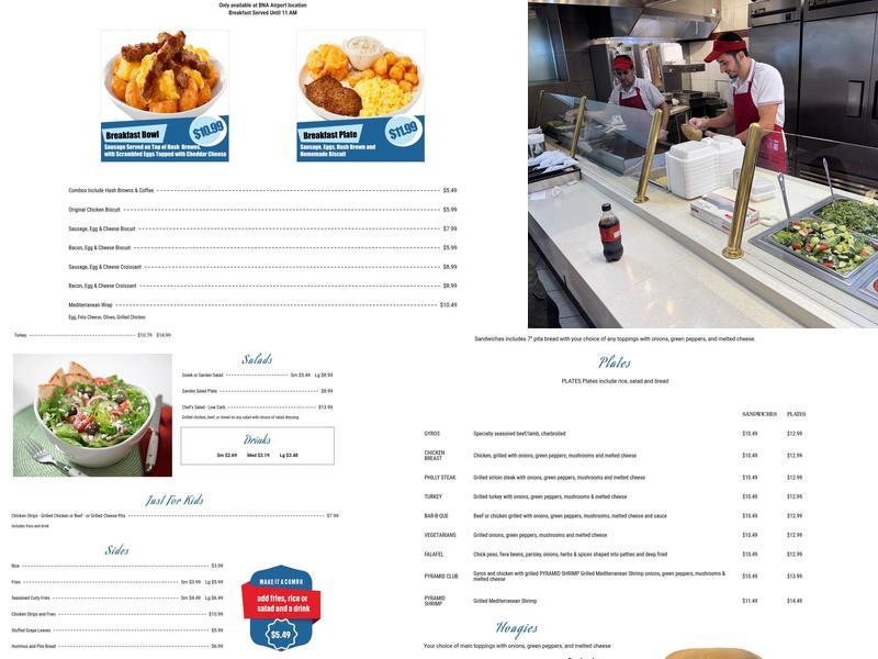 PyramidsCafe Menu