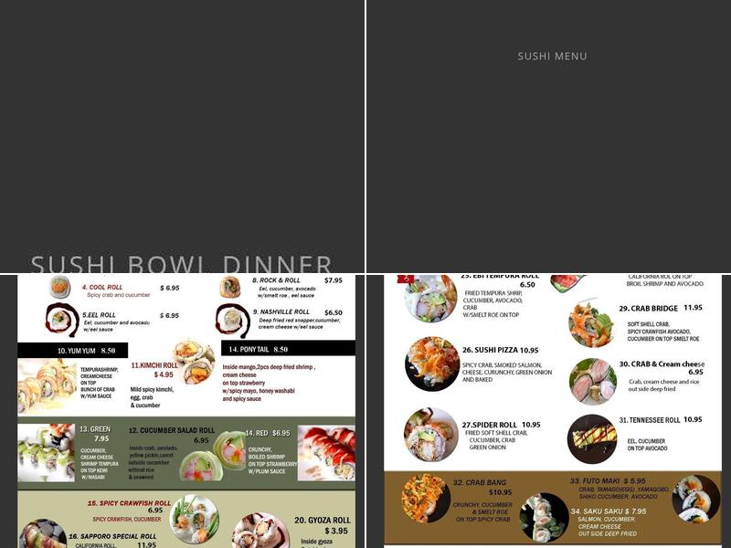 Sapporo Rivergate Menu