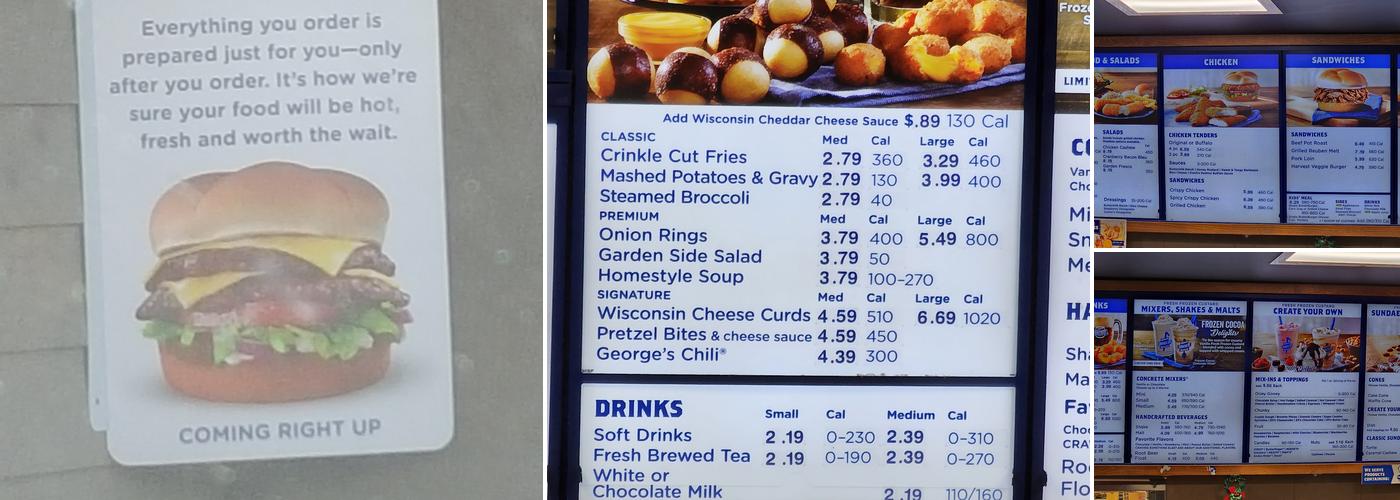 Culver’s Menu