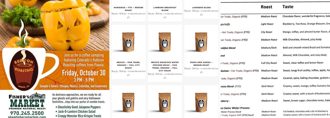 Bower Coffee Menu