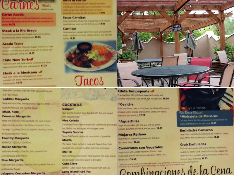 Rio Bravo Menu