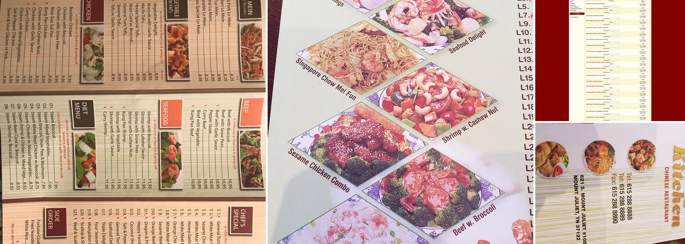 Sunny Kitchen Menu