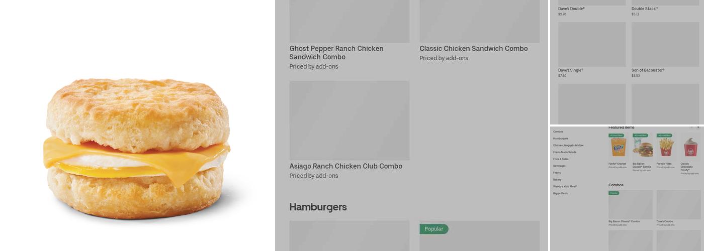 Wendy's Menu