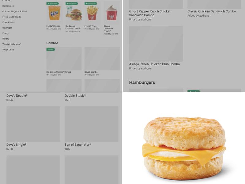 Wendy's Menu