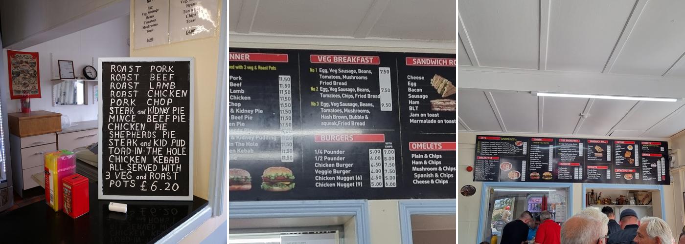 The Silver Ball Cafe Menu