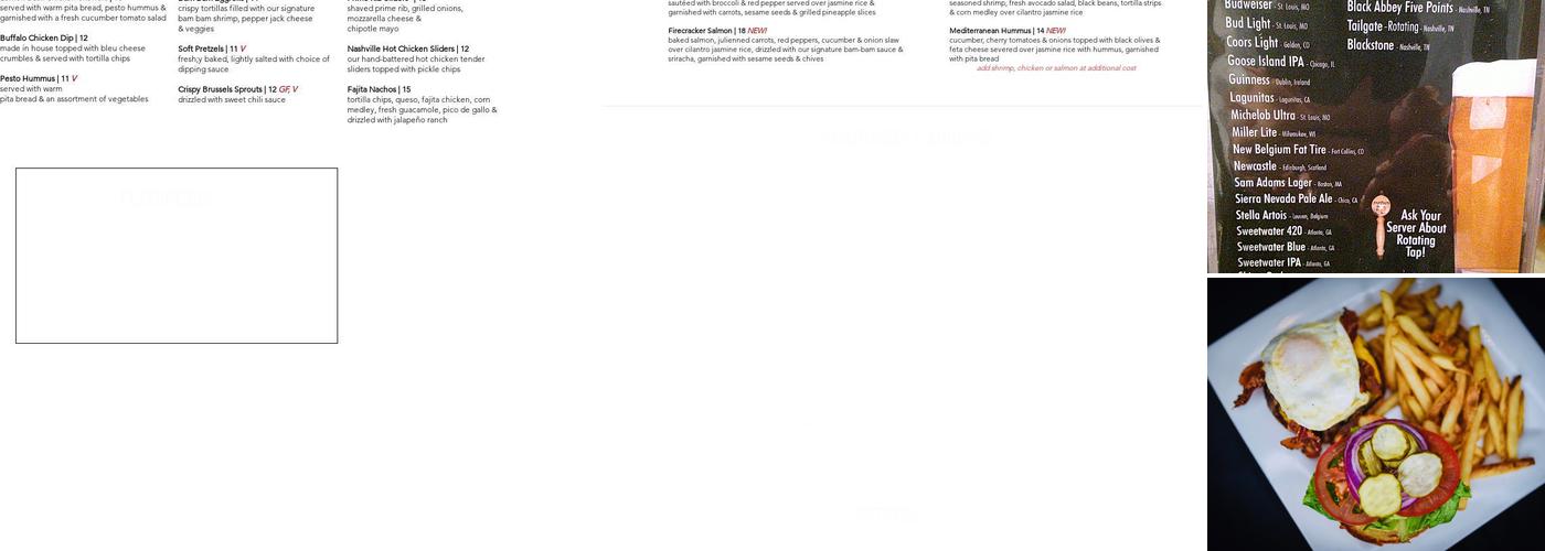 Jonathan's Grille Menu