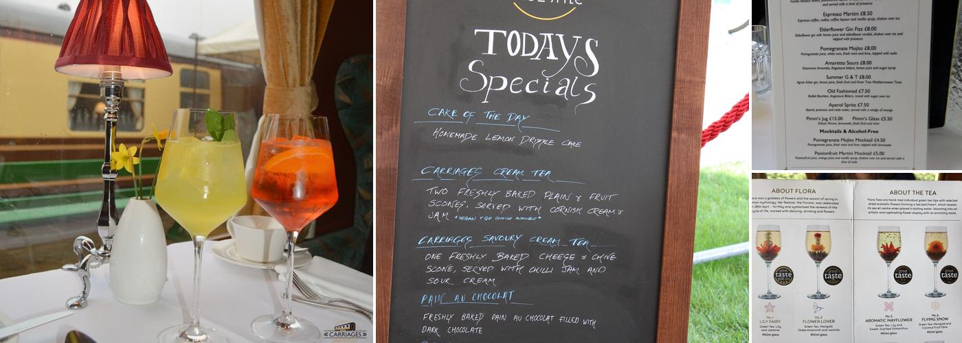 Carriages of Cambridge Menu