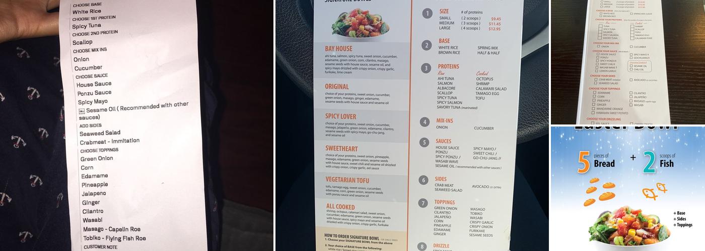 Bay Poke Menu