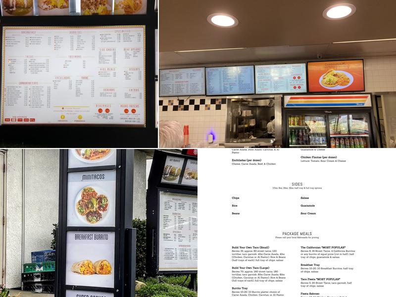 Sabrosada Fresh Mexican Food Menu