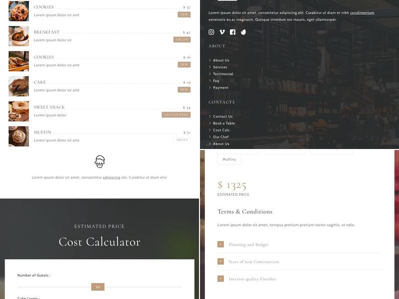 Olives Coffee Shop Menu