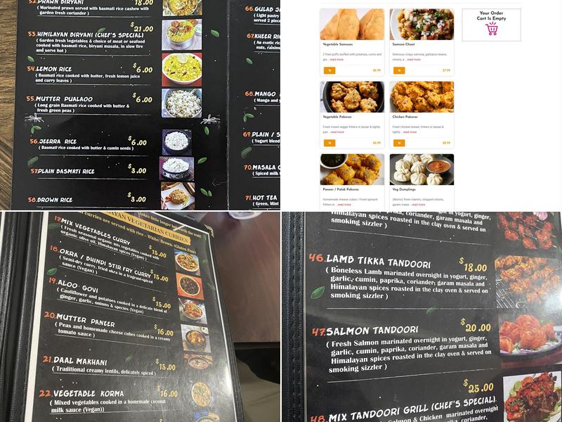 Taste of Nepal Menu