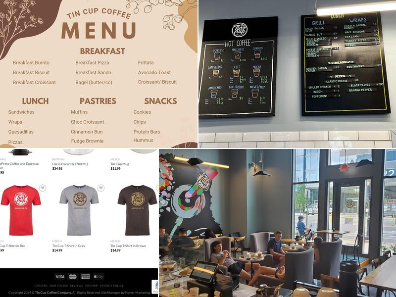 Tin Cup Coffee Menu