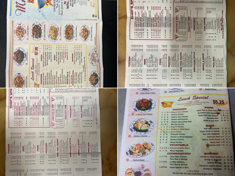Mr. Wok Menu