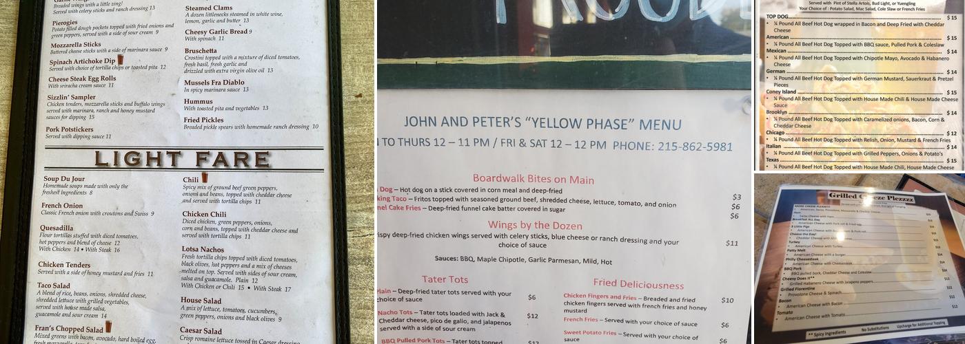 Fran's Pub Menu