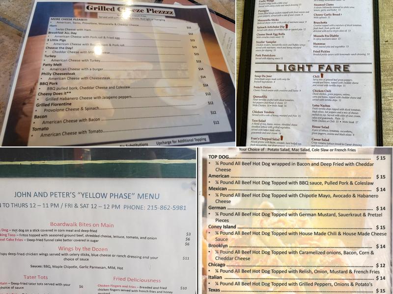 Fran's Pub Menu