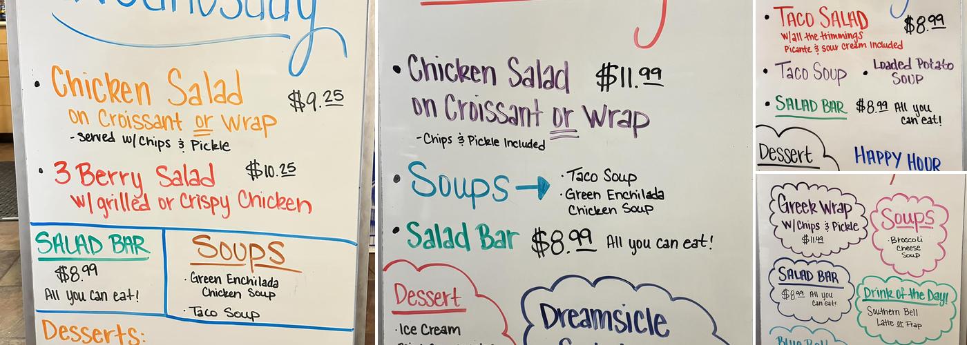 Latte Da LLC Menu
