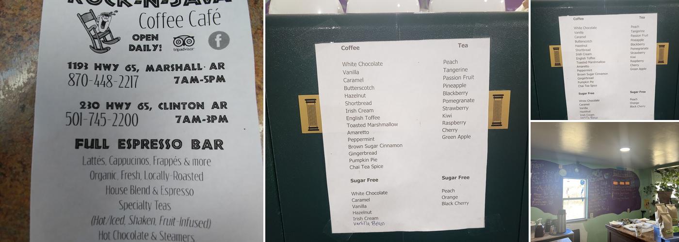 Rock-N-Java Ozarks Menu