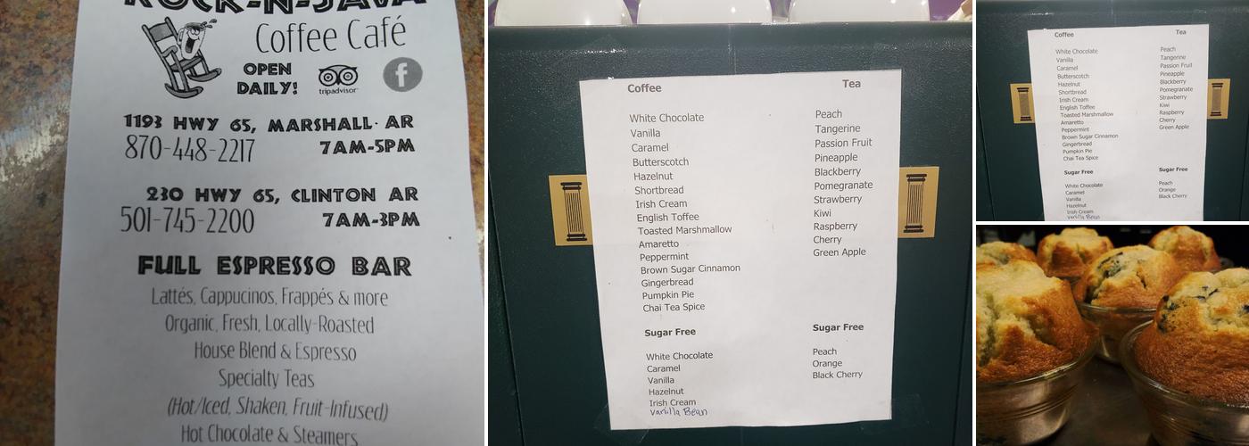 Rock-N-Java Ozarks Menu