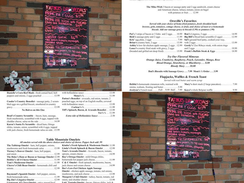 Tabletop Restaurant and Catering Menu