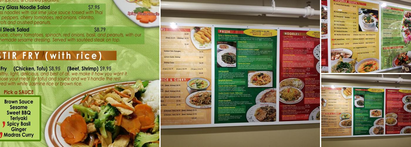 Crazy Noodles Menu