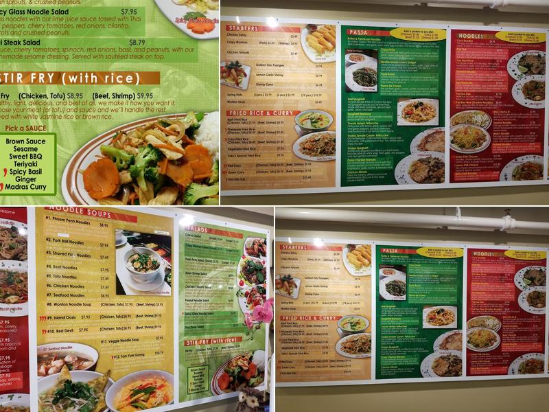Crazy Noodles Menu