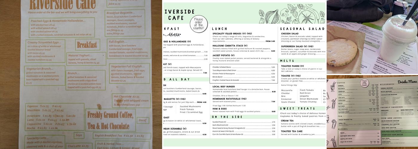 Riverside Cafe Bar Menu