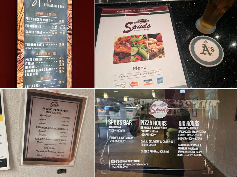 Spuds Menu