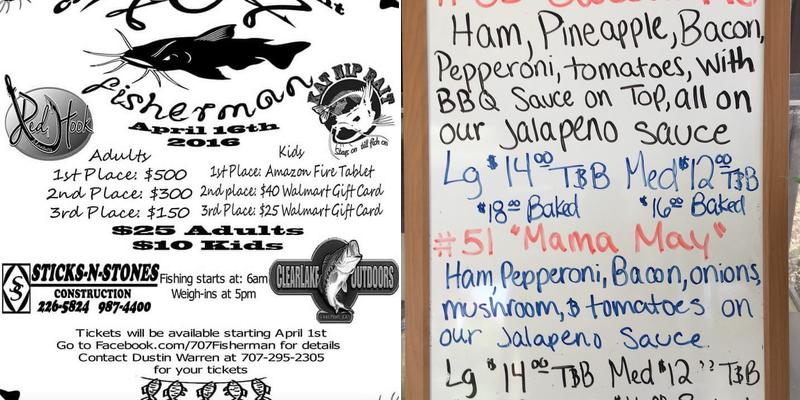 Cecil's Take N Bake Pizza Menu