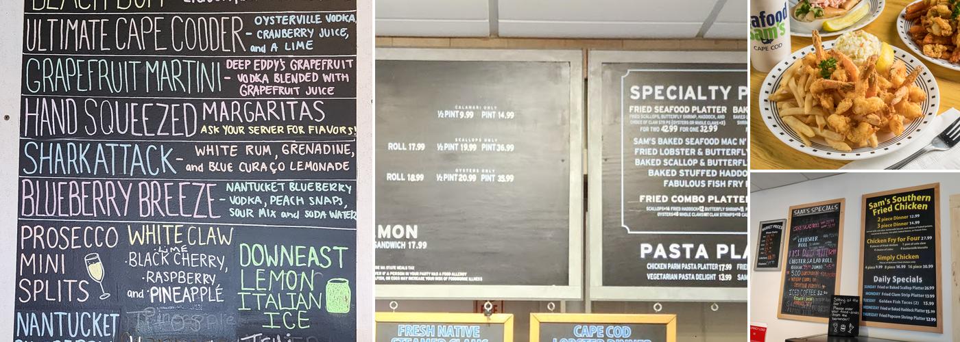 Seafood Sam's Menu