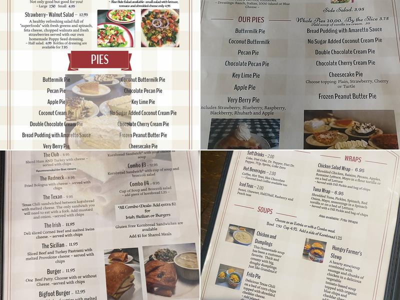 Kitt's Kornbread Sandwich and Pie Bar Menu