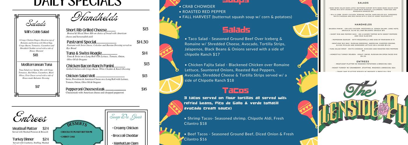 The Glenside Pub Menu