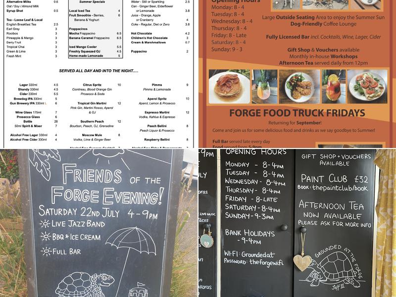 Grounded At The Forge - Coffee Lounge Menu