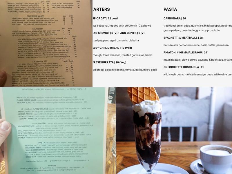 IL Vecchio Menu