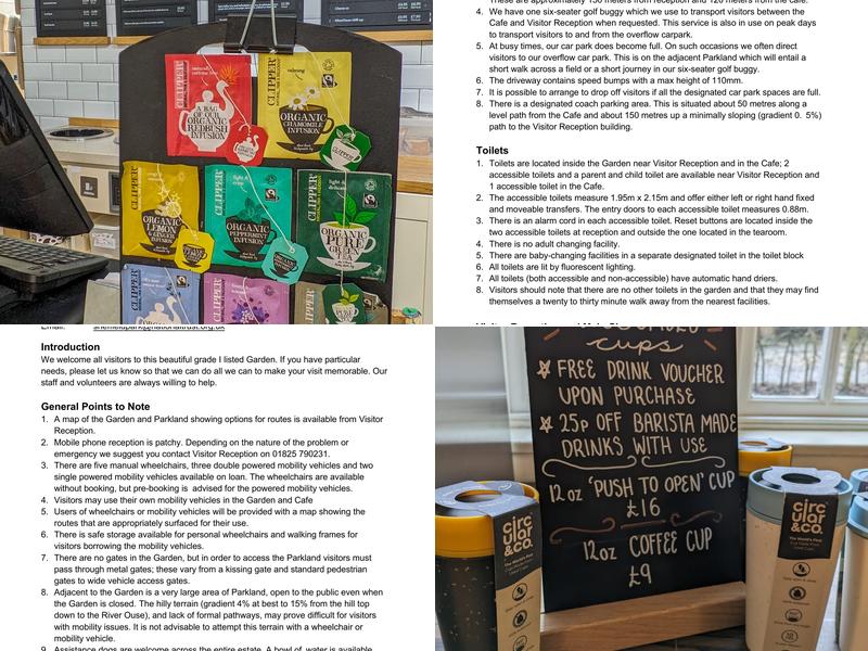 Coach House Tearoom Menu