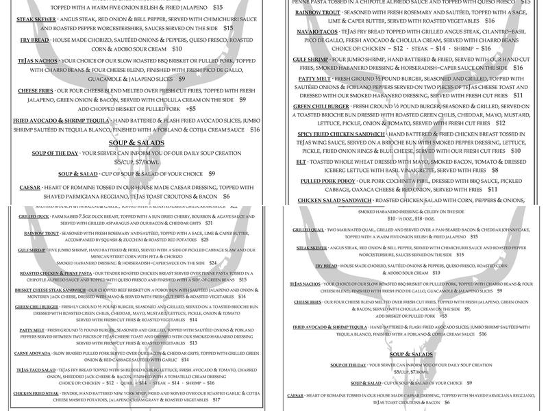 FE'S KITCHEN Menu