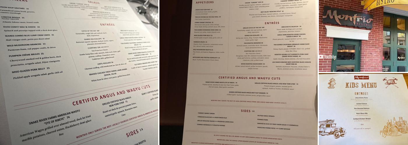 Montrio Menu
