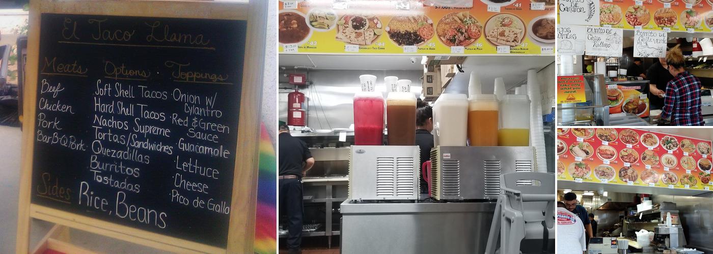 EL TACO LLAMA Menu