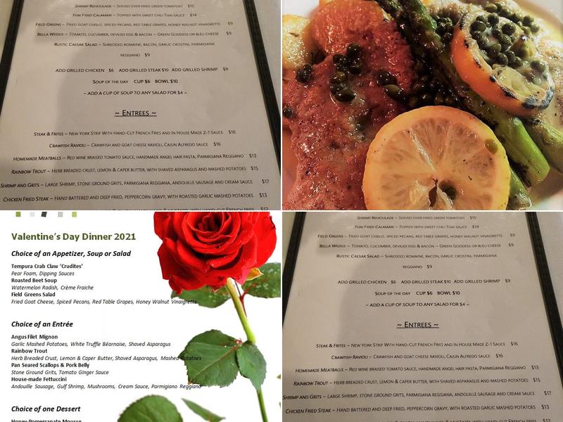 Bella Fresca Menu