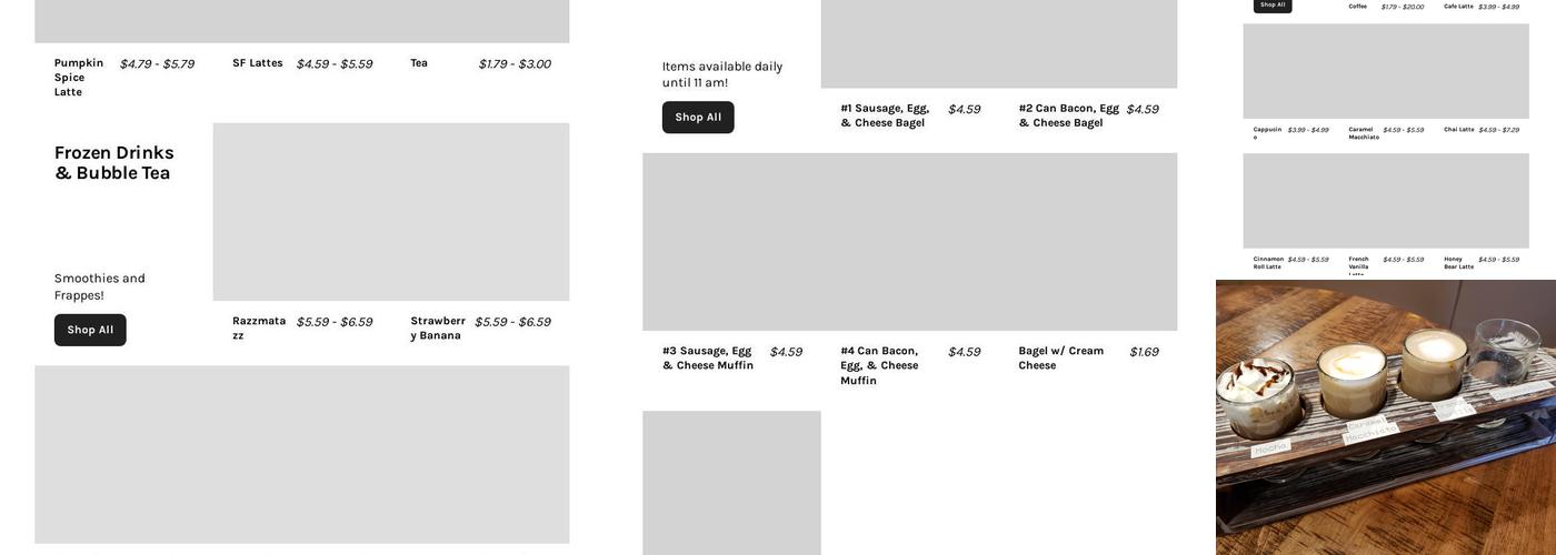 Emma's Coffee House Menu