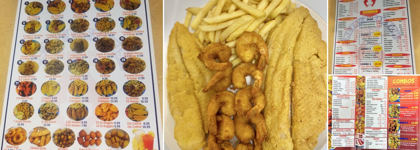 Hook Fish and Chicken Menu