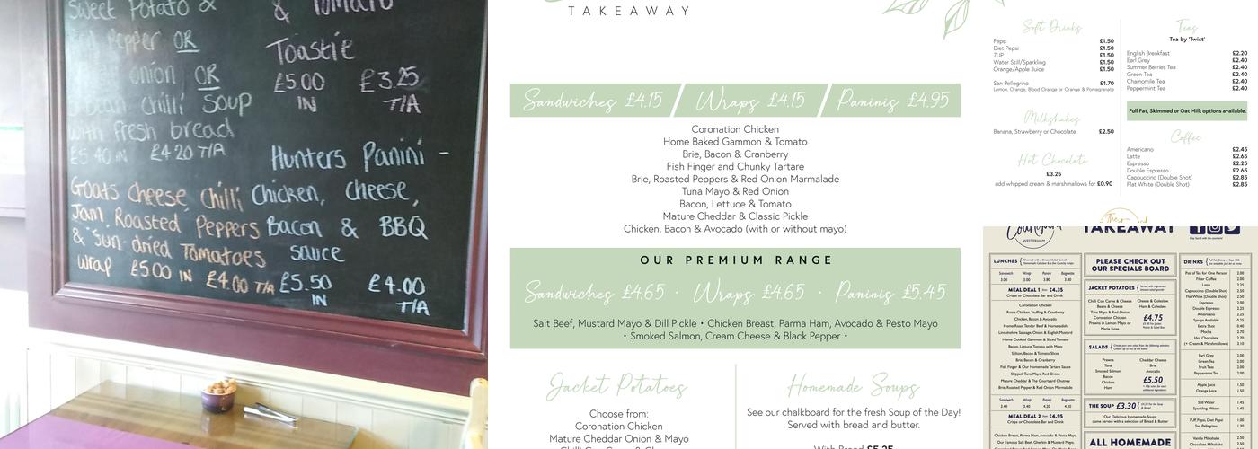 The Courtyard Menu