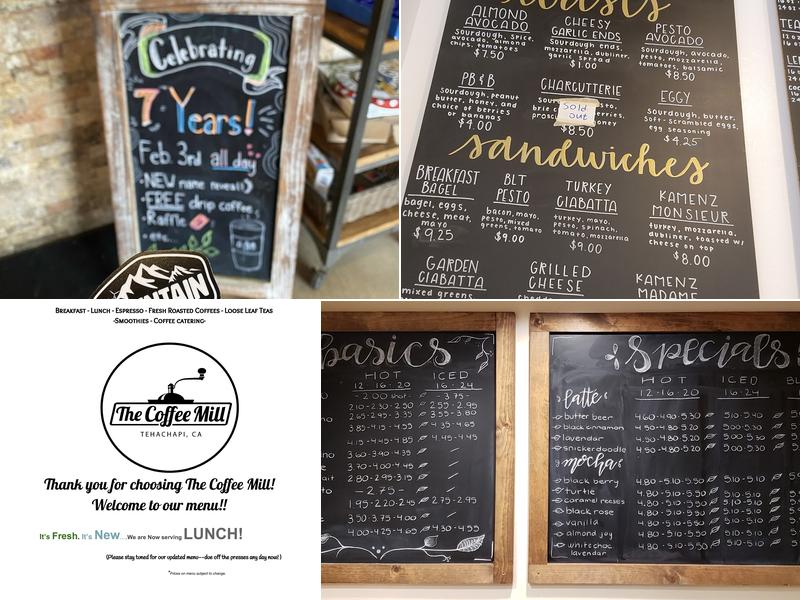 Mountain Coffee House Menu