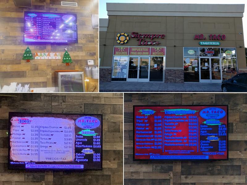 Mr. Taco Menu