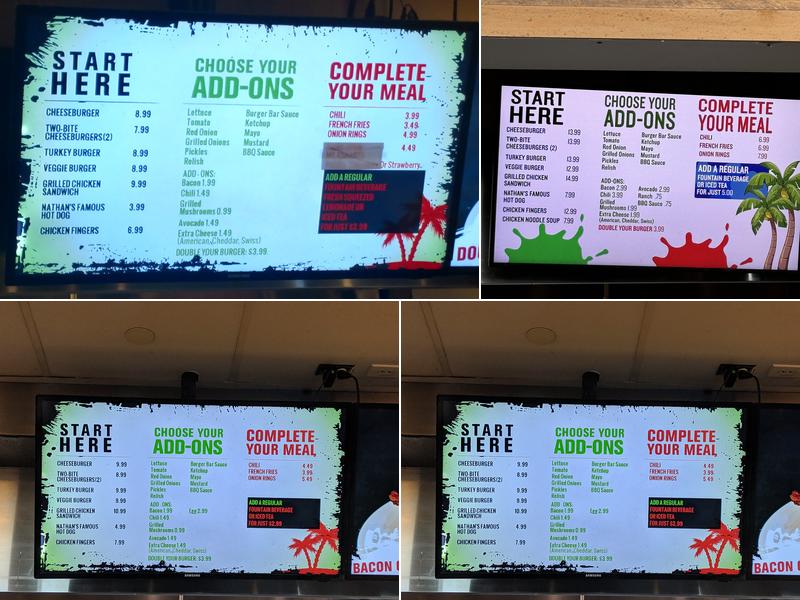 long Beach Burger Bar Menu