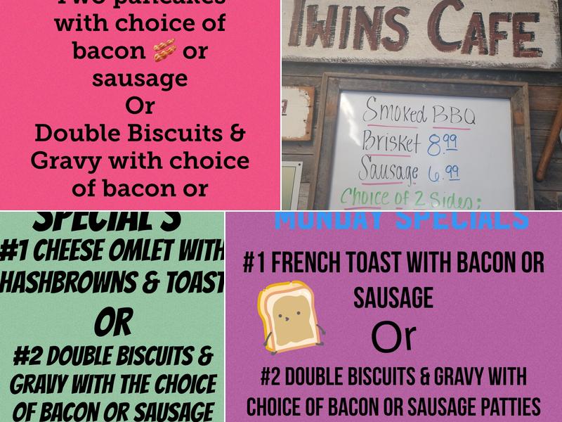 Twins Cafe Menu